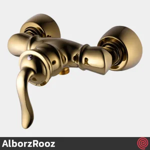 ست شیرآلات البرز روز مدل اسپیرال AlborzRooz Spiral | رنگ طلایی براق