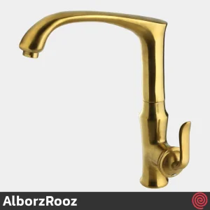 شیر ظرفشویی البرز روز مدل اسپیرال AlborzRooz Spiral | رنگ طلایی مات