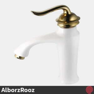 شیر روشویی البرز روز مدل نیلا AlborzRooz Nila | رنگ سفید
