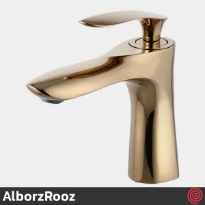 شیر روشویی البرز روز مدل کلودی AlborzRooz Cloudy | رنگ طلایی براق