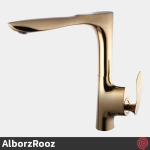 ست شیرآلات البرز روز مدل کلودی AlborzRooz Cloudy | رنگ طلایی براق