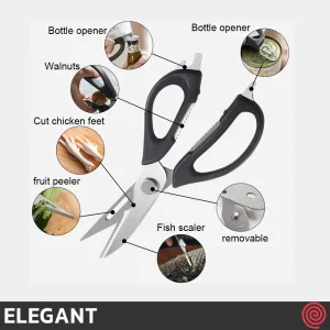 قیچی آشپزخانه استیل الگانت مدل ELEGANT 170 | حرفه ای 7 کاره
