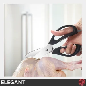 قیچی آشپزخانه استیل الگانت مدل ELEGANT 170 | حرفه ای 7 کاره