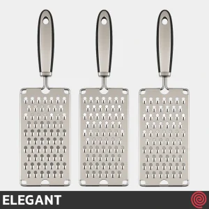 رنده آشپزخانه استیل الگانت مدل ELEGANT 174 | پهن، تک دسته سایز درشت