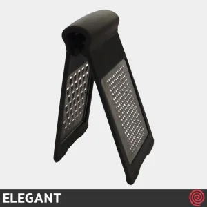 رنده آشپزخانه تاشو 2 طرفه الگانت مدل ELEGANT 418 | رنده ریز و درشت، دسته سیلیکونی