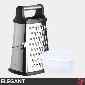 رنده آشپزخانه 4 طرفه الگانت مدل ELEGANT 608 | با مخزن درب دار