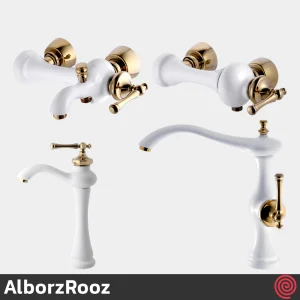 ست شیرآلات البرز روز مدل مجیک AlborzRooz Magic | رنگ سفید