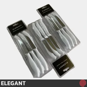 چاقو میوه خوری تیغه صاف الگانت مدل ELEGANT 164 | ست 6 تایی تیغه آلمانی