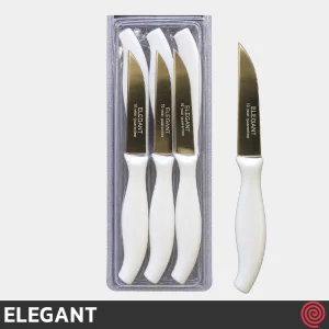 چاقو میوه خوری تیغه صاف الگانت مدل ELEGANT 164 | ست 6 تایی تیغه آلمانی