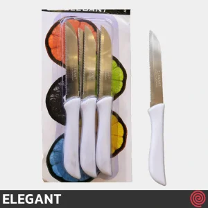 چاقو میوه خوری تیغه اره‌ای الگانت مدل ELEGANT 182 | ست 6 تایی تیغه آلمانی