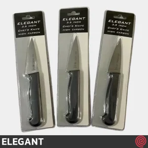 چاقو آشپزخانه 9 سانتی الگانت مدل ELEGANT 203 | تیغه برزیلی و 5 کربنه