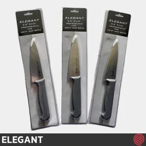 چاقو آشپزخانه 13 سانتی الگانت مدل ELEGANT 195 | تیغه برزیلی و 5 کربنه