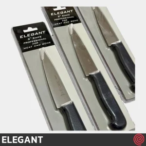 چاقو آشپزخانه 13 سانتی الگانت مدل ELEGANT 195 | تیغه برزیلی و 5 کربنه