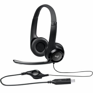 هدست و هدفون سیمی یو اس بی لاجیتک مدل Logitech H390