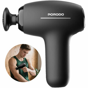 ماساژور تفنگی شارژی پورودو مدل Porodo PDLFSTMG01BK