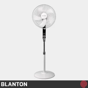 پنکه ایستاده بلانتون مدل BLANTON BCF-SF2301W | رنگ سفید با ریموت کنترل، 3 سرعته