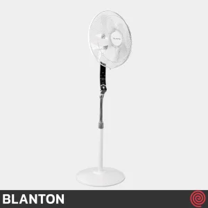 پنکه ایستاده بلانتون مدل BLANTON BCF-SF2301W | رنگ سفید با ریموت کنترل، 3 سرعته