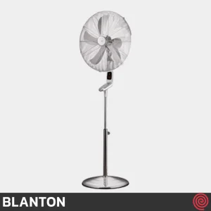 پنکه ایستاده بلانتون مدل BLANTON BCR-SF4101CR | رنگ کروم با ریموت کنترل، 3 سرعته
