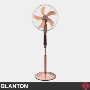 پنکه ایستاده بلانتون مدل BLANTON BCR-SF4102CU | رنگ مسی با ریموت کنترل، 3 سرعته