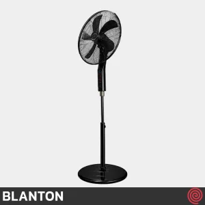 پنکه ایستاده بلانتون مدل BLANTON BCR-SF4102GM | رنگ ذغالی با ریموت کنترل، 3 سرعته
