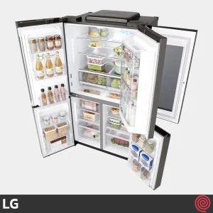 یخچال فریزر ساید بای ساید ال جی X39 با ظرفیت 889 لیتر (32 فوت)