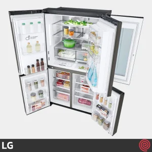 یخچال فریزر بالا پایین ال جی GR-X24 FMKBL رنگ دودی