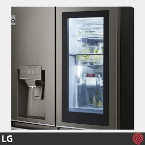 یخچال و فریزر ساید بای ساید 25 فوت ال جی مدل LG GR-X24FMKBL | چهار درب فرنچ