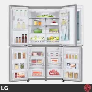 یخچال و فریزر ساید بای ساید 25 فوت ال جی مدل LG GMX945NS9F | چهار درب فرنچ مونتاژ کره (سفارش سنگال)