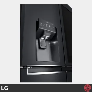 یخ‌ریز، آب‌ریز و پنل کنترلی یخچال فریزر ال جی GMX945MC9F رنگ مشکی مات محصول 2020 مونتاژ کره (سفارش سنگال)