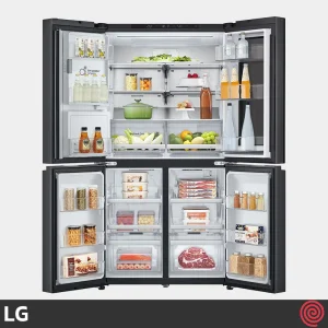 یخچال و فریزر ساید بای ساید 25 فوت ال جی مدل LG GR-X34FFCAB | چهار درب فرانسوی