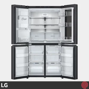 یخچال و فریزر ساید بای ساید 25 فوت ال جی مدل LG GR-X34FFCAB | چهار درب فرانسوی