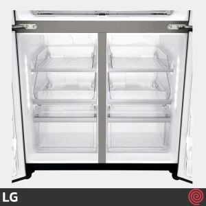 طراحی داخلی یخچال فریزر GR-X29FTQKL ال جی رنگ مشکی