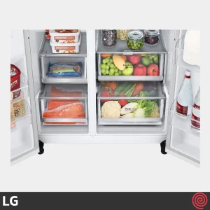 یخچال و فریزر ساید بای ساید 24 فوت ال جی مدل LG GC-X267CQHW | سال عرضه 2022