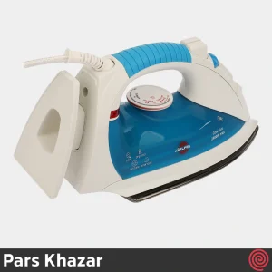 اتو بخار 2400 وات پارس خزر مدل Pars Khazar 702 | رنگ آبی، کف تیتانیوم