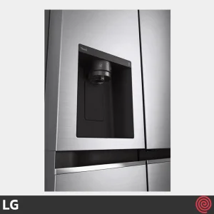 طراحی یخ ریز یخچال فریزر نقره ای ال جی J267