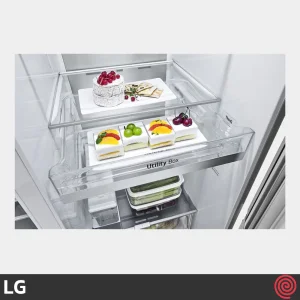 طراحی داخل یخچال فریزر ال جی  GC-J257CAEC با مخزن آب