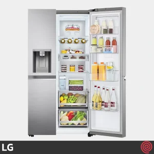 LG GCJ-287TVL 674 Liter Platinum Silver 2024 Refrigerator Freezer.