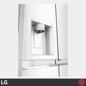 طراحی آب ریز و یخ ریز یخچال فریزر LG J287 رنگ سفید