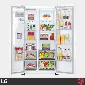 یخچال و فریزر ساید بای ساید 24 فوت ال جی مدل LG GCJ-287GNW | سال عرضه 2022