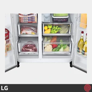یخچال و فریزر ساید بای ساید 24 فوت ال جی مدل LG GCJ-287TNL | سال عرضه 2022