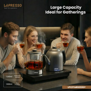 بهترین چای ساز و کتری برقی لپرسو LePresso مدل LPCFFAB0032GY