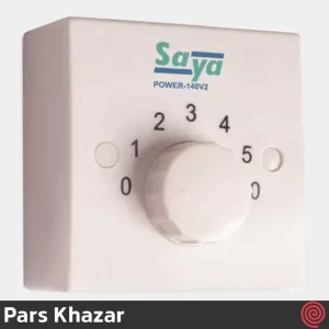 پنکه رومیزی سایا مدل Pars Khazar POWER 140-V2 | رنگ سفید، 5 سرعته