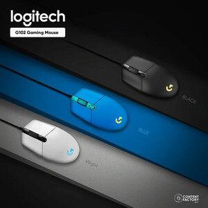 ماوس گیمینگ سیمی لاجیتک مدل Logitech G102 LIGHTSYNC | با نورپردازی RGB