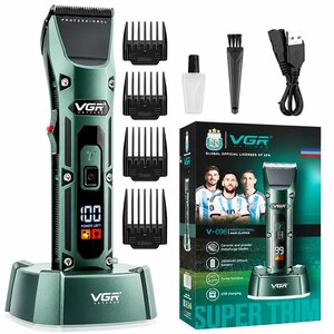 ماشین اصلاح موی سر و صورت وی جی آر مدل VGR V-696 | شارژی با 4 شانه