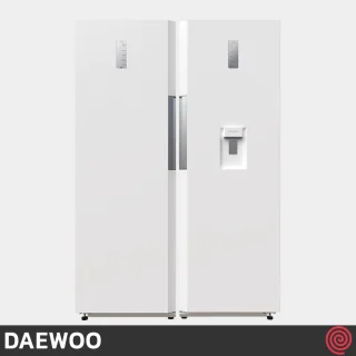 یخچال و فریزر دوقلو 40 فوت دوو مدل Daewoo SRI/SFI-20MW | سفید متالیک