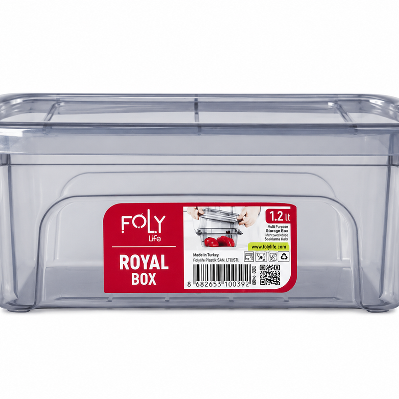 باکس درب قفلی فولی لایف ۱,۲ لیتری کد Royal ۰۳۹۱