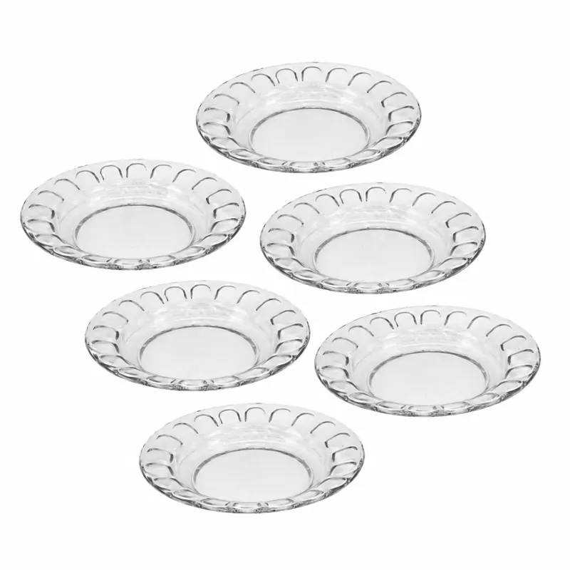 سرویس خورشت‌خوری بلور اصفهان مدل گلایل 6 پارچه