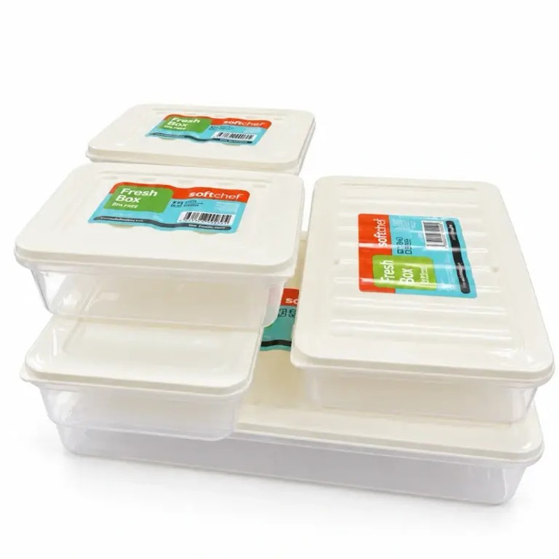 سرویس ظرف نگهدارنده ۵ پارچه سافت شف ترکیه مدل Fresh Box