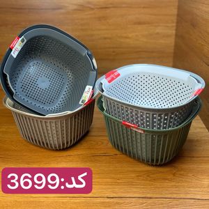 کاسه و آبکش مربع فولی لایف Linea 3699