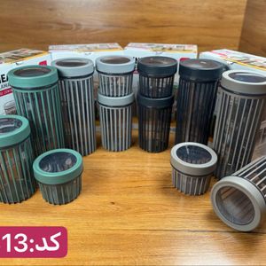 ظرف حبوبات ۳ تایی استوانه ای فولی لایف Linea